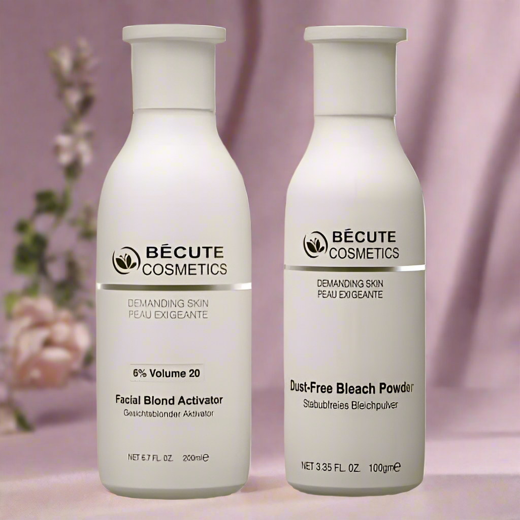 Becute skin polish set - Becute Bleach Powder &amp;amp; Facial Blonde Activator (200ml)