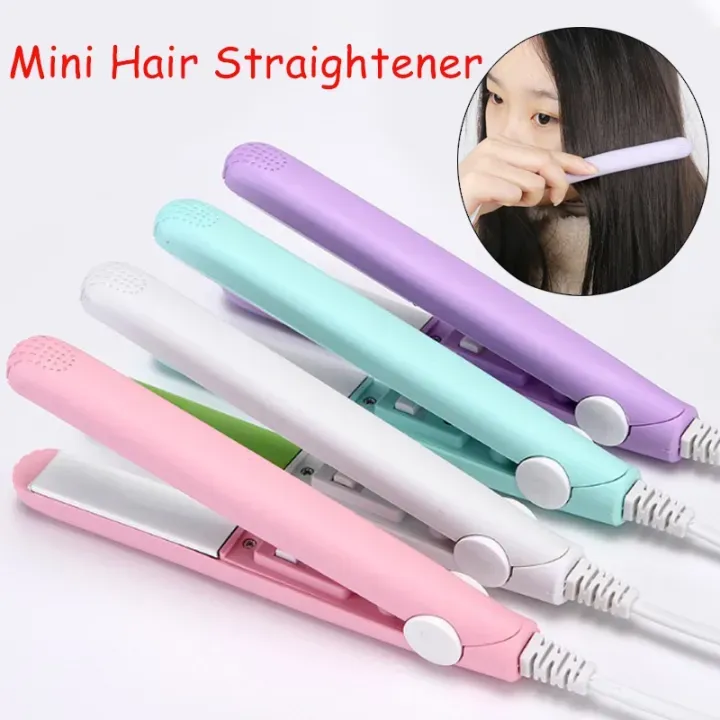 Mini Portable Hair Straightner / air smooth, silky, frizz-free and healthy.  (random color) View Gallery - Pakistan