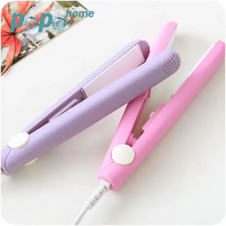 Mini Portable Hair Straightner / air smooth, silky, frizz-free and healthy.  (random color) View Gallery - Pakistan