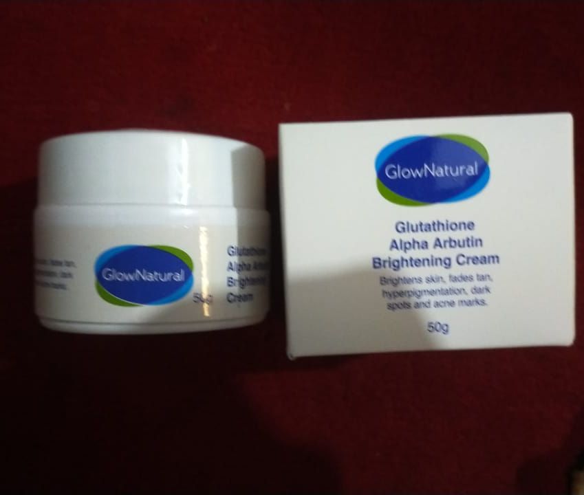 Glow natural Glutathione Alpha Arbutin Skin Brightening Cream (50g) View Gallery - Pakistan