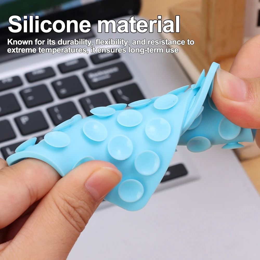 Mobile Phone Silicone Suction Cup Square Mobile Phone Single-Sided Case Anti-Slip Holder Mount Suction (random color) View Gallery - Pakistan