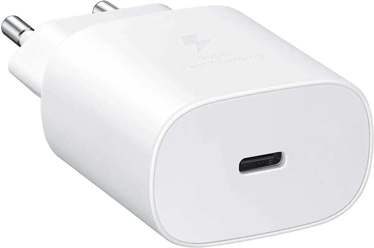 Samsung 25W Charger Without Cable | Super Fast Charging | USB Type C Fast Charger With Box (Random color) View Gallery - Pakistan