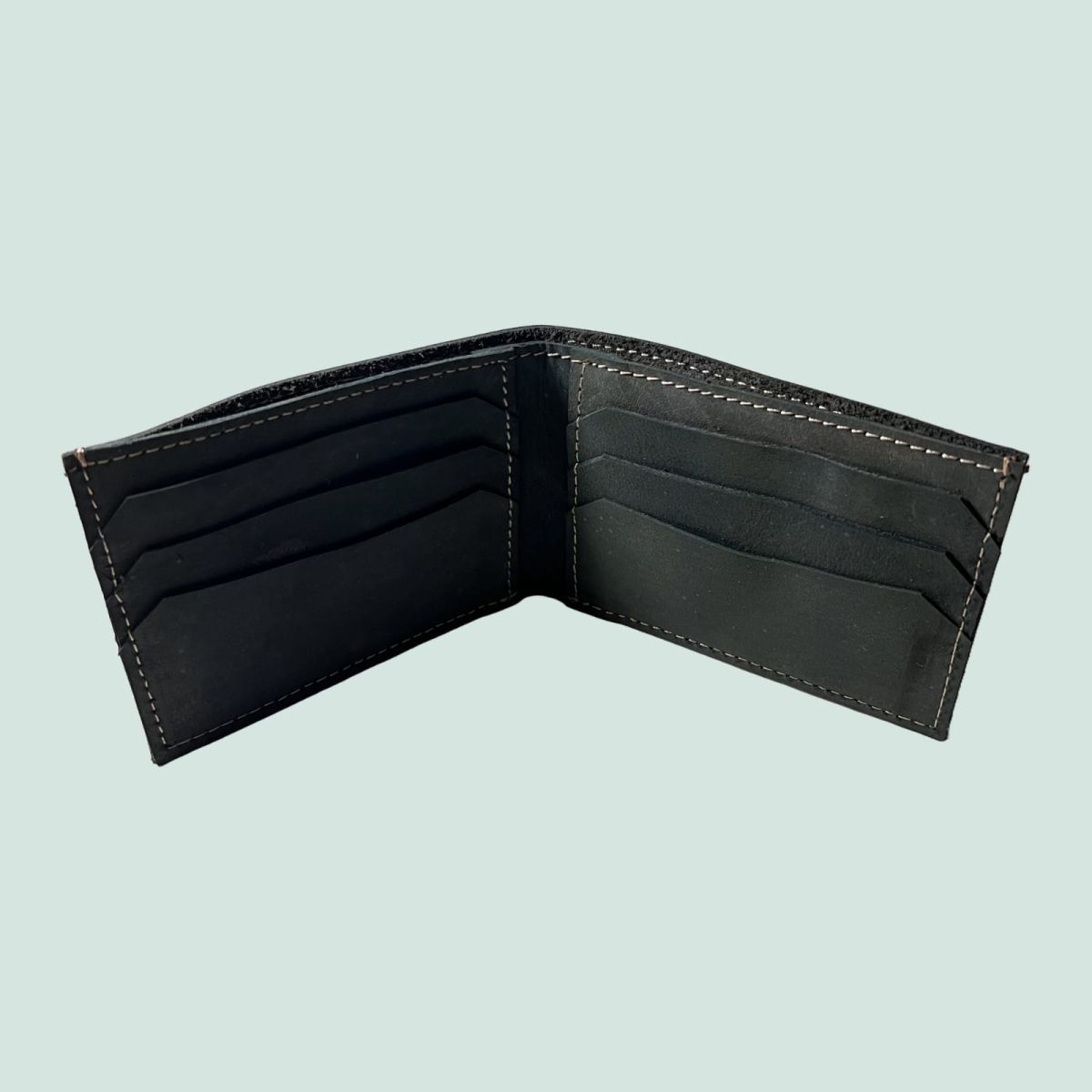 Neubic cow Leather Plain Wallet Men Short Wallet Purse Small Vintage Wallets Card Holder ( black ) View Gallery - Pakistan