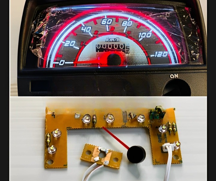 70cc Meter led glowing kit with glowing red niddle for 70cc bike View Gallery - Pakistan