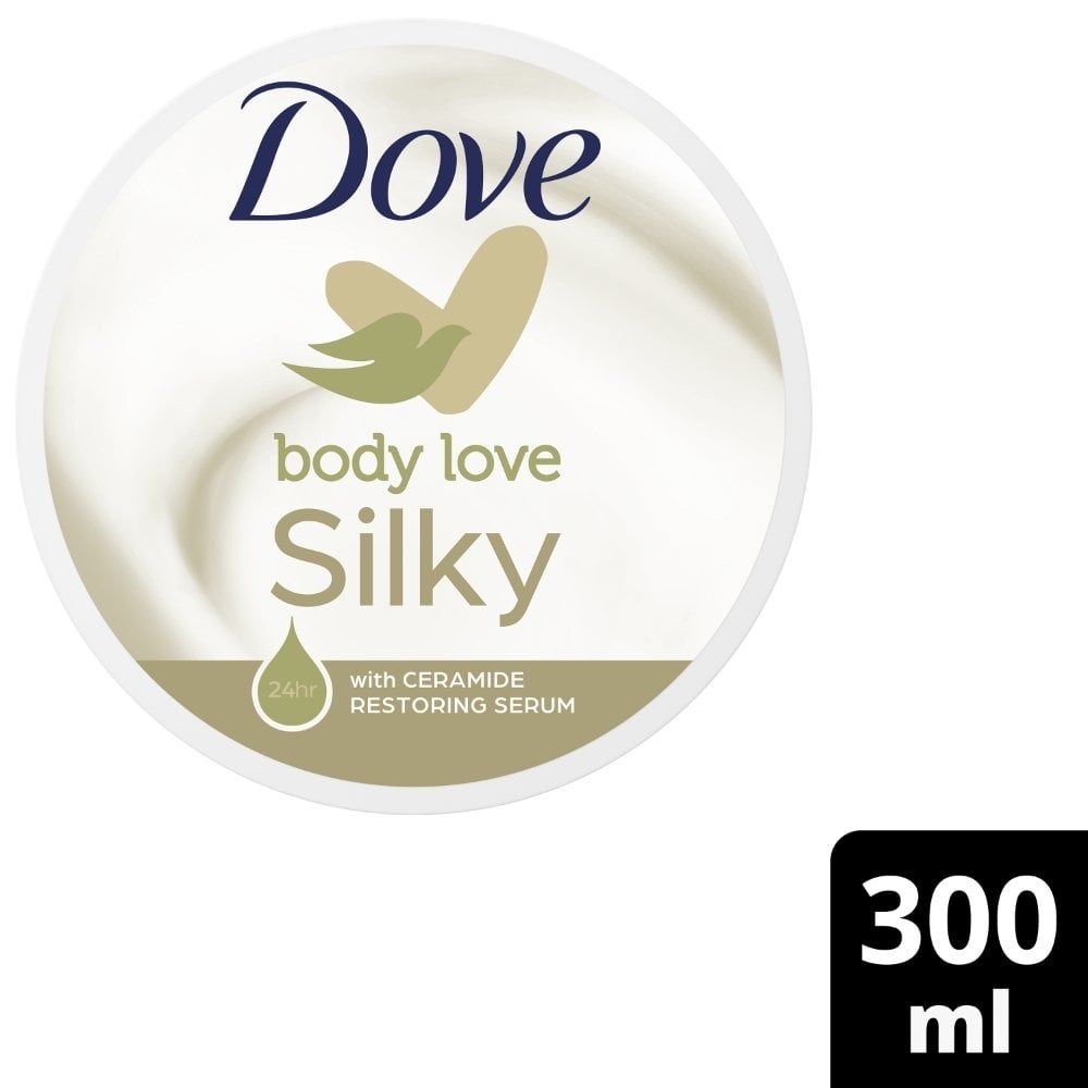 Dove Silky Moisturizing Body Cream (300 ml) - High Nutrients and Rich Essential Oils View Gallery - Pakistan