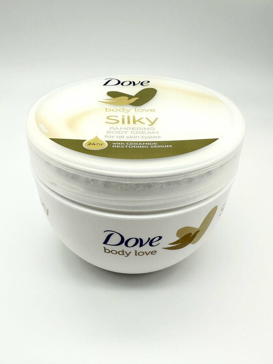 Dove Silky Moisturizing Body Cream (300 ml) - High Nutrients and Rich Essential Oils View Gallery - Pakistan