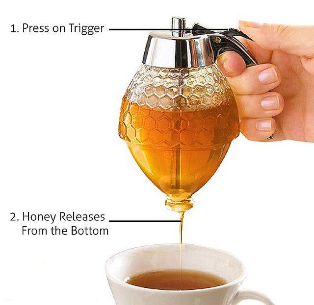 Honey Dispenser Juice Syrup Pot Jar For Kitchen Bee Drip Storage 200ML View Gallery - Pakistan