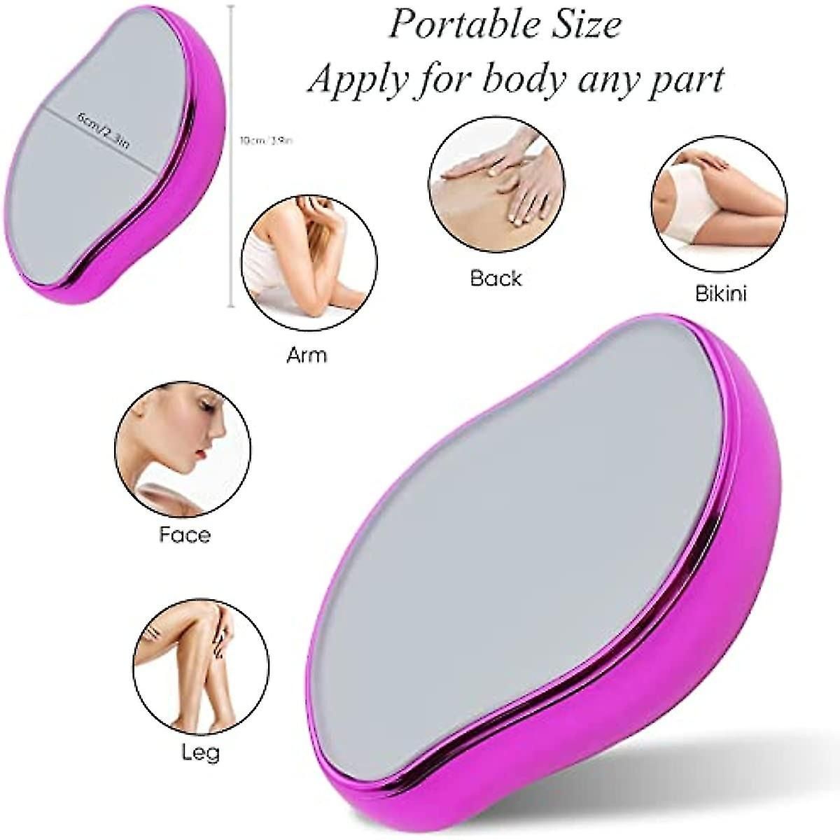 Magic Crystal Hair Remover Bleame Crystal Hair Eraser – Painless Exfoliation Hair Removal Tool For Arms Legs Back   (random color) View Gallery - Pakistan