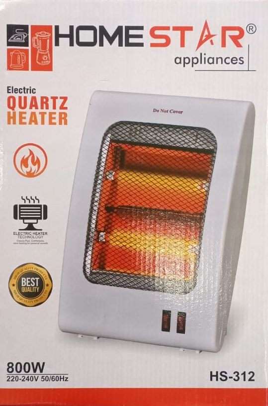 Electric Quartz 800W 2 Rod Electric Heater (HS-312) View Gallery - Pakistan