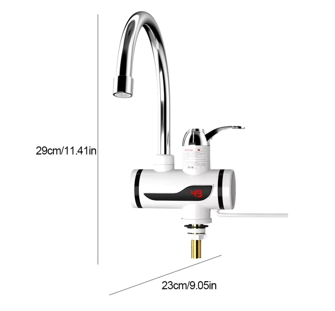 Hot Water Tap Instant Heating Electric Water Heater Faucet With Digital Display And Shower Head For Kitchen And Bathroom (Without Shower) View Gallery - Pakistan