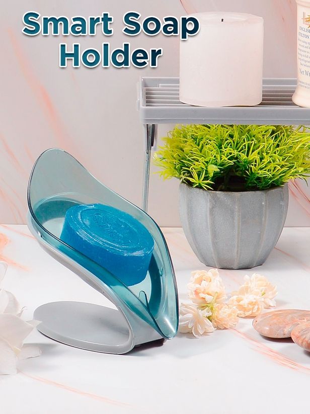 Smart Soap Holder For Bathroom | Wall Mounted Soap Bar, Kitchen, Bathroom – Random Color(1 Pc) View Gallery - Pakistan