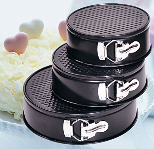 Set of 3 Nonstick Round Shape Cake Mould Cake Pan for Baking Cake at home View Gallery - Pakistan