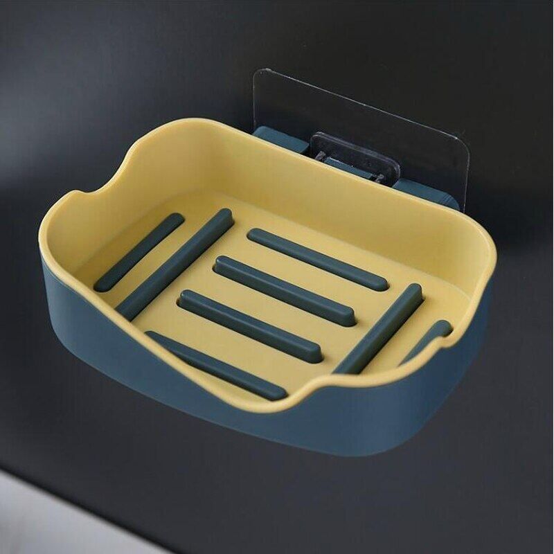 Wall Mounted Soap Dish Holder For Bathroom | Wall Mounted Soap Bar, Holder Rack For Shower Wall, Kitchen, Bathroom (Random Color) View Gallery - Pakistan