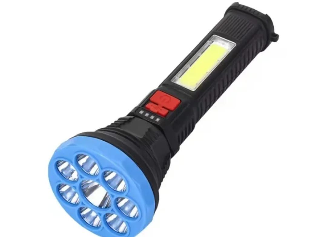 JX-1106C High Brightness Flashlight USB Charging w/ Cord Portable Durable Lamp (random color) View Gallery - Pakistan