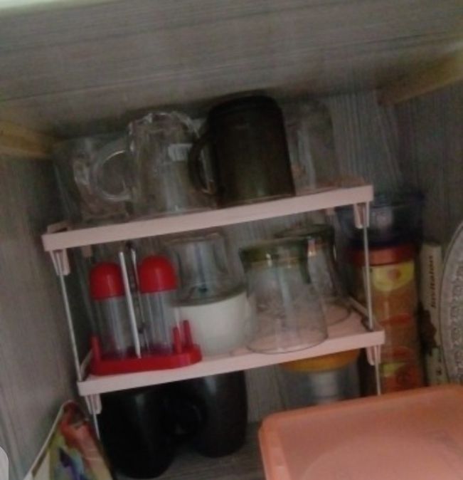 Folding Stack up shelf for spice jars Cabinet Shelves foldable Shelf Stand Spice Jars Rack Cupboard Storage Support Kitchen accessories Pantry Organizer View Gallery - Pakistan