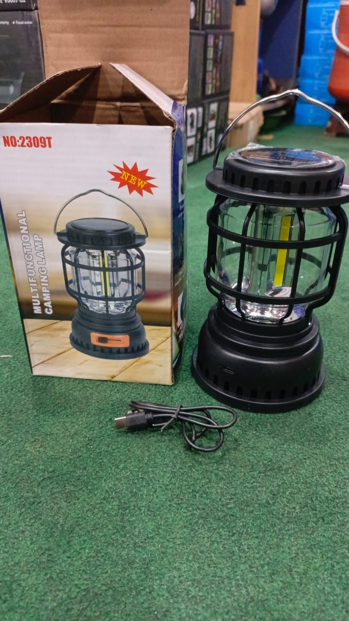 Handle LED Camping Lantern Rechargeable Tent lamp solar powered camping lamp for outdoor(random color) View Gallery - Pakistan