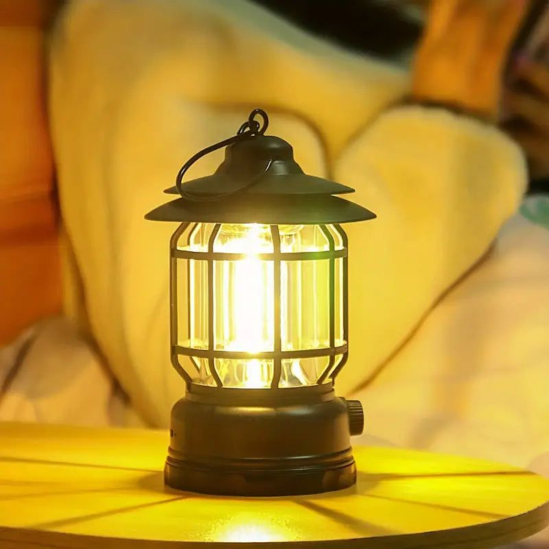 Handle LED Camping Lantern Rechargeable Tent lamp solar powered camping lamp for outdoor(random color) View Gallery - Pakistan
