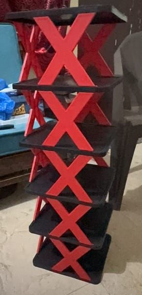 New Arrival Stackable Shoe Rack Multi-layer Storage Shoes Shelf Box Plastic Space Saving Cabinet Shoes Organizer for Entry (Random Color) View Gallery - Pakistan