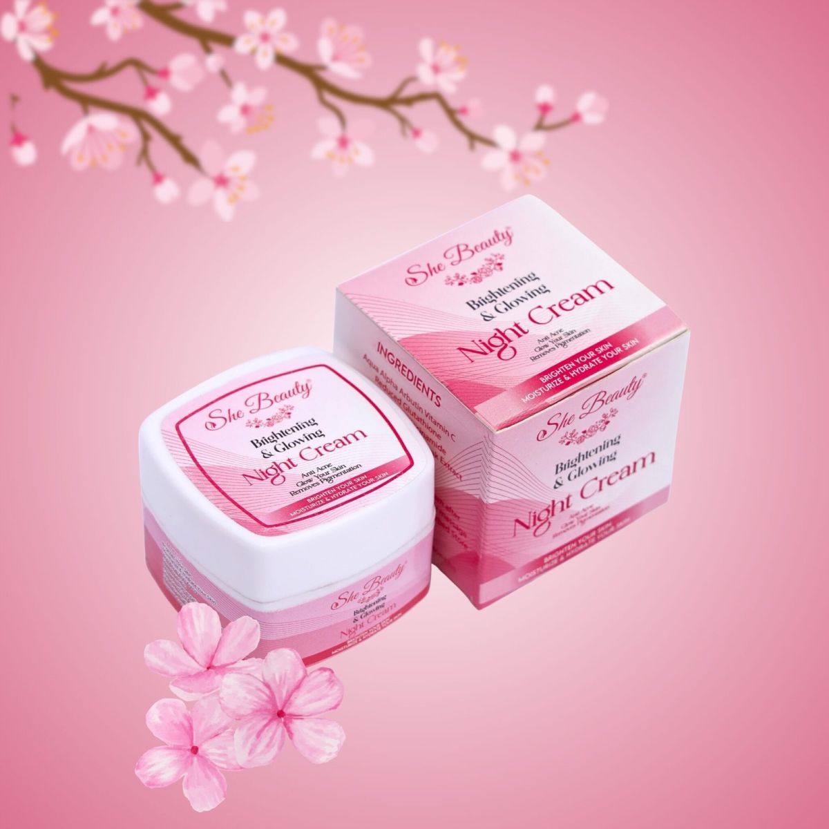 She Beauty Dual Deal Whitening Serum With Night Cream View Gallery - Pakistan