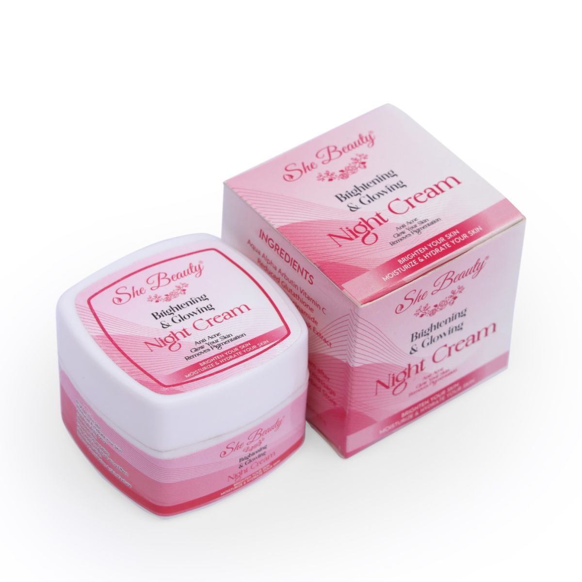 She Beauty Whitening Night Care Cream ,FRAGRANCE-FREE NIGHT CREAM View Gallery - Pakistan