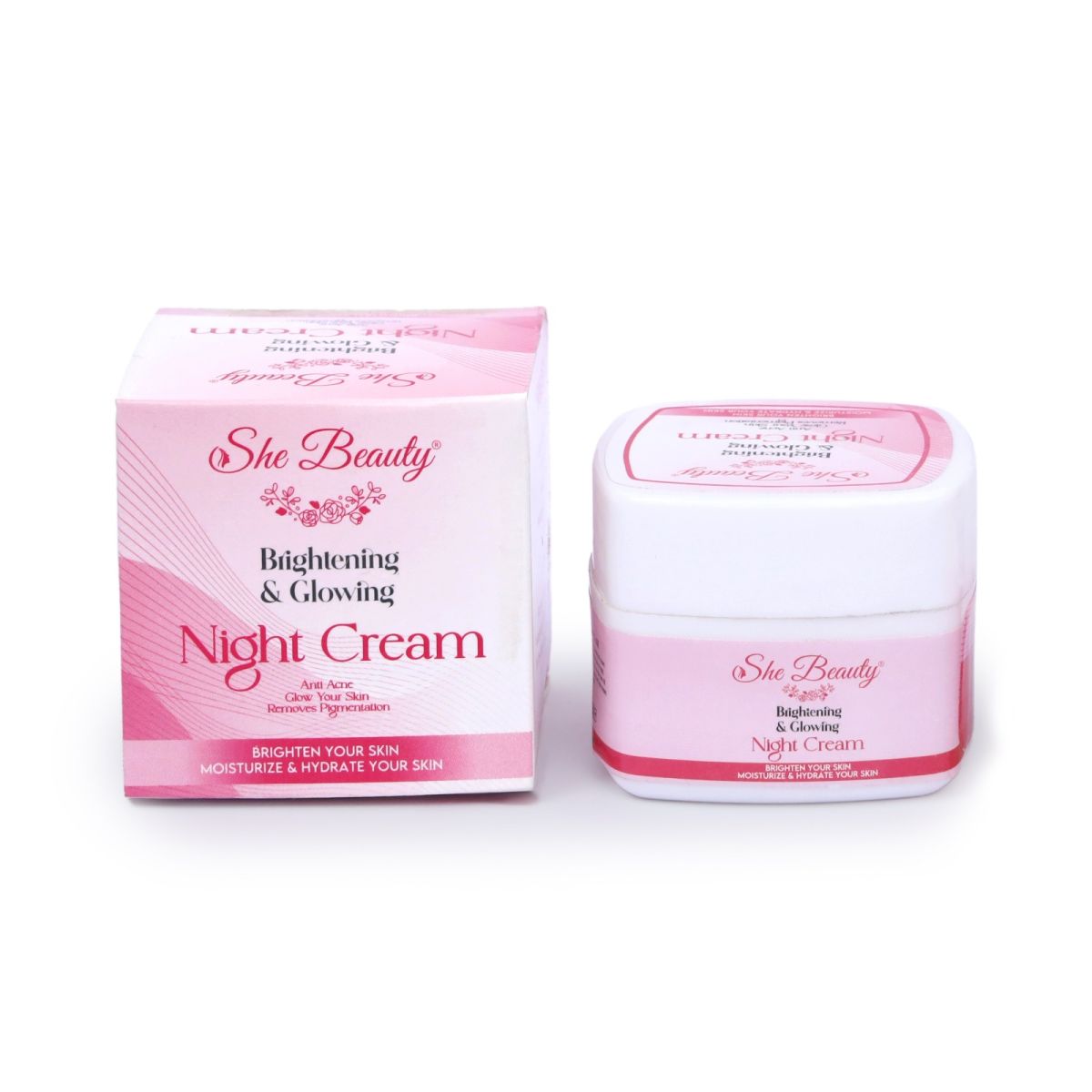 She Beauty Whitening Night Care Cream ,FRAGRANCE-FREE NIGHT CREAM View Gallery - Pakistan