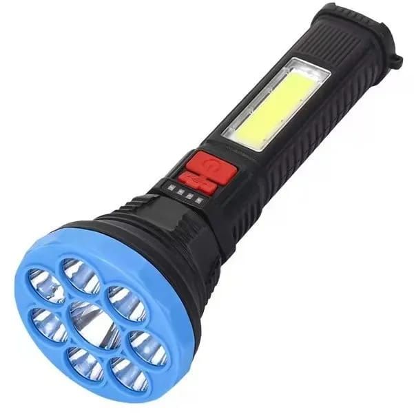 JX-1106C High Brightness Flashlight USB Charging w/ Cord Portable Lamp (random color) View Gallery - Pakistan