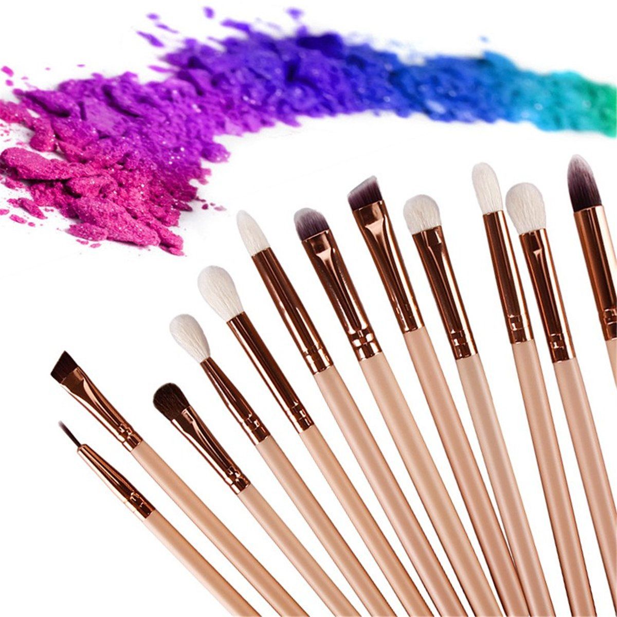 Make Up Eye Brushes Set, Lover Bar 15pcs Makeup Brush- with Travel Organizer  with pouch(random color) View Gallery - Pakistan