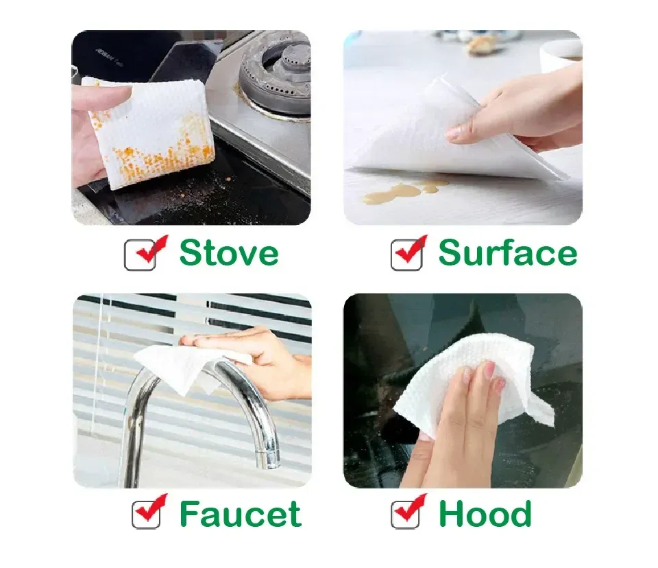 Kitchen Wipes 2-IN-1 CLEANSE + BRIGHTENS (50pc in 1 pouch) View Gallery - Pakistan