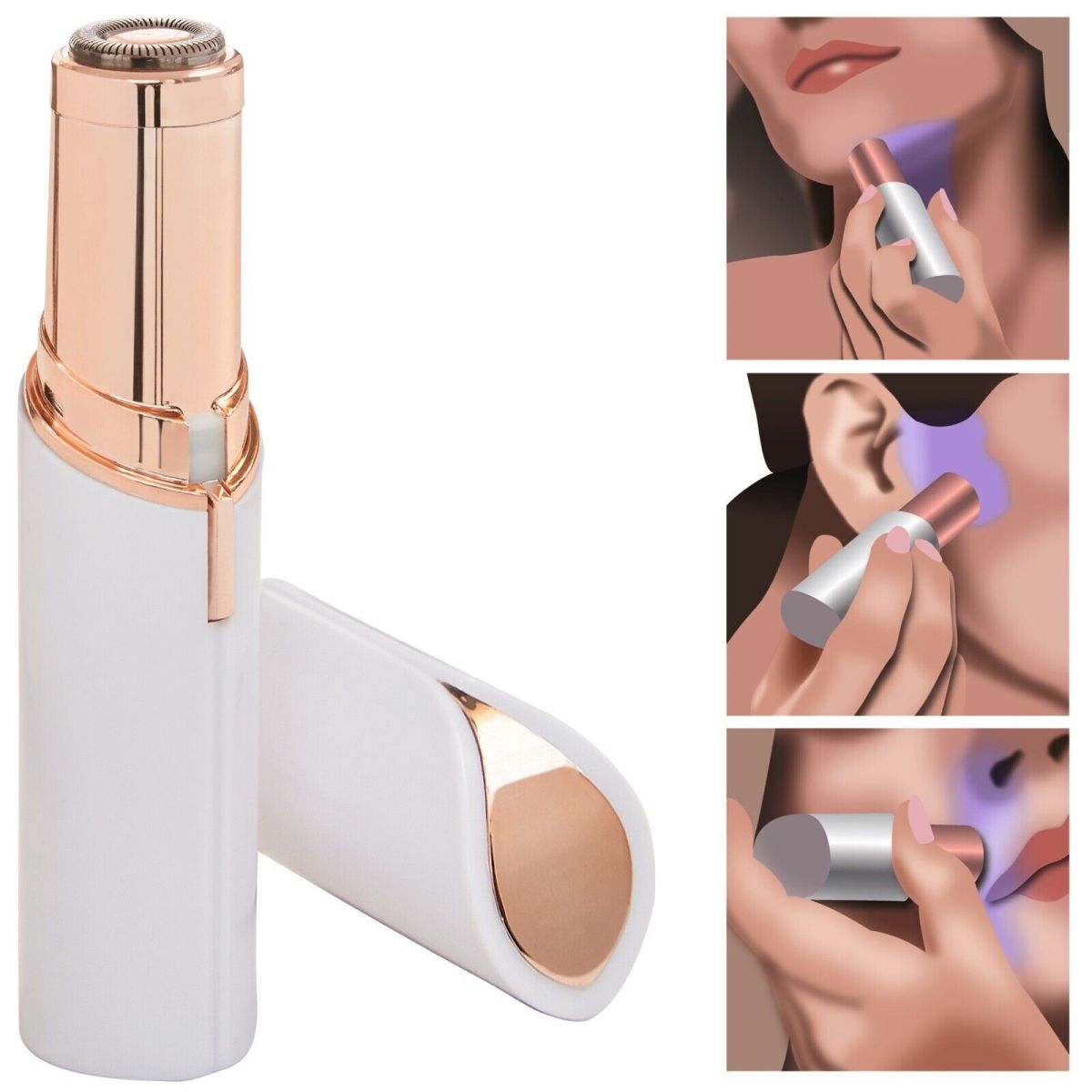 FLAWLESS Hair Removal CHARGEABLE 18K GOLD PLATED (usb Rechargeable) View Gallery - Pakistan