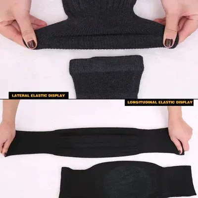 1 Pair Unisex Women Men’s Cashmere Wool Knee Brace Pads | Winter Warm Thermal Knee Warmers Velvet Knee Protector (Random Color) View Gallery - Pakistan