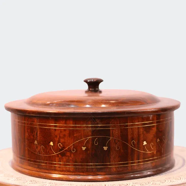 Wooden Hot Pot With Barance Work Roti_Dan Hot and Pot Beautiful wooden made View Gallery - Pakistan