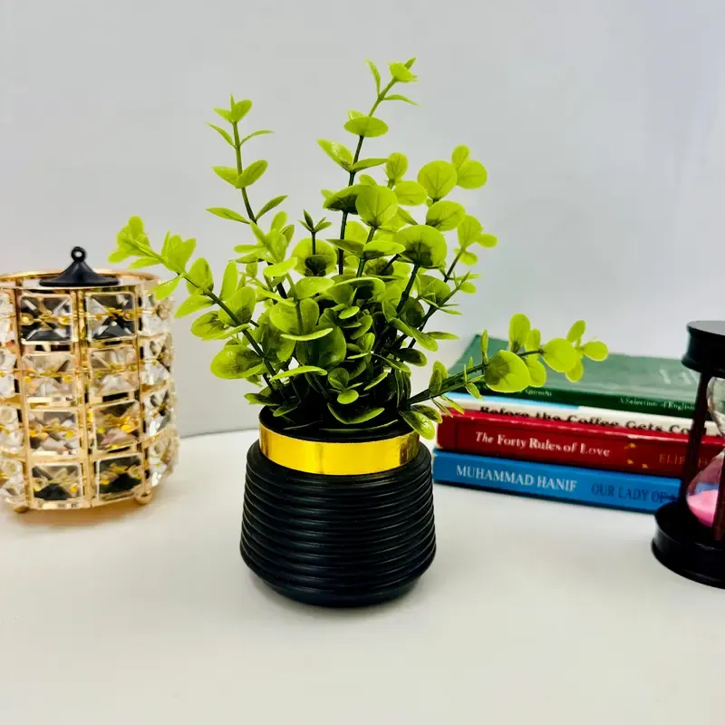 Artificial eucalyptus planter  Tree Decoration Piece / Elevate your home’s elegance with stunning artificial flowers.