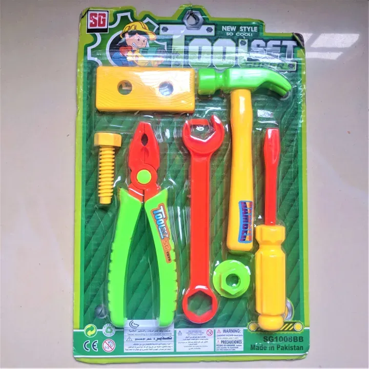 Tools Kit Toys For Kids - Plastic Hardware Tools Toys For Kids (random color)