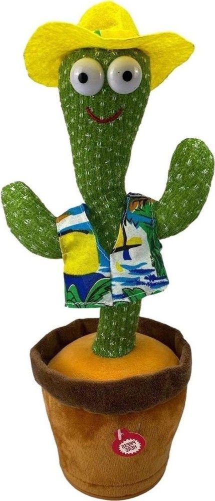 Dancing Cactus Toy | Talking Cactus | Tree Cactus Plush Toy for Children, Kids &amp; Toddlers - Rechargeable Cactus Toys For Kids - With Box View Gallery - Pakistan