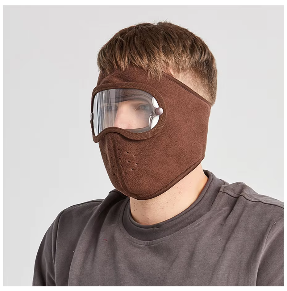 Windproof Anti Dust Full Face Masks Cycling Ski Breathable Masks Eye HD Anti Fog Goggles Hood Cover Winter Warm Hat Caps View Gallery - Pakistan