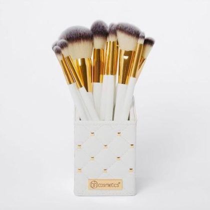 Cosmetics Elegance Brush Set- Studded Elegance White View Gallery - Pakistan