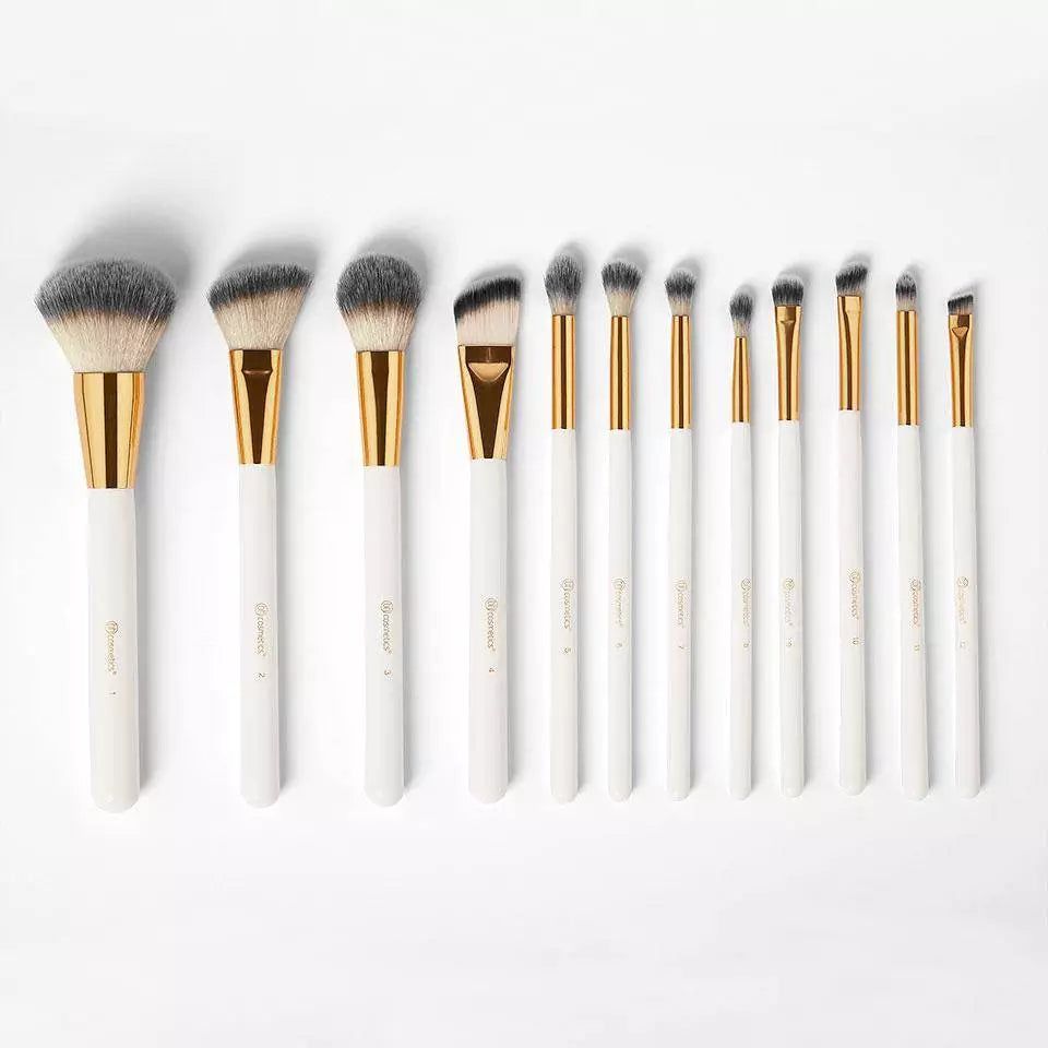 Cosmetics Elegance Brush Set- Studded Elegance White View Gallery - Pakistan