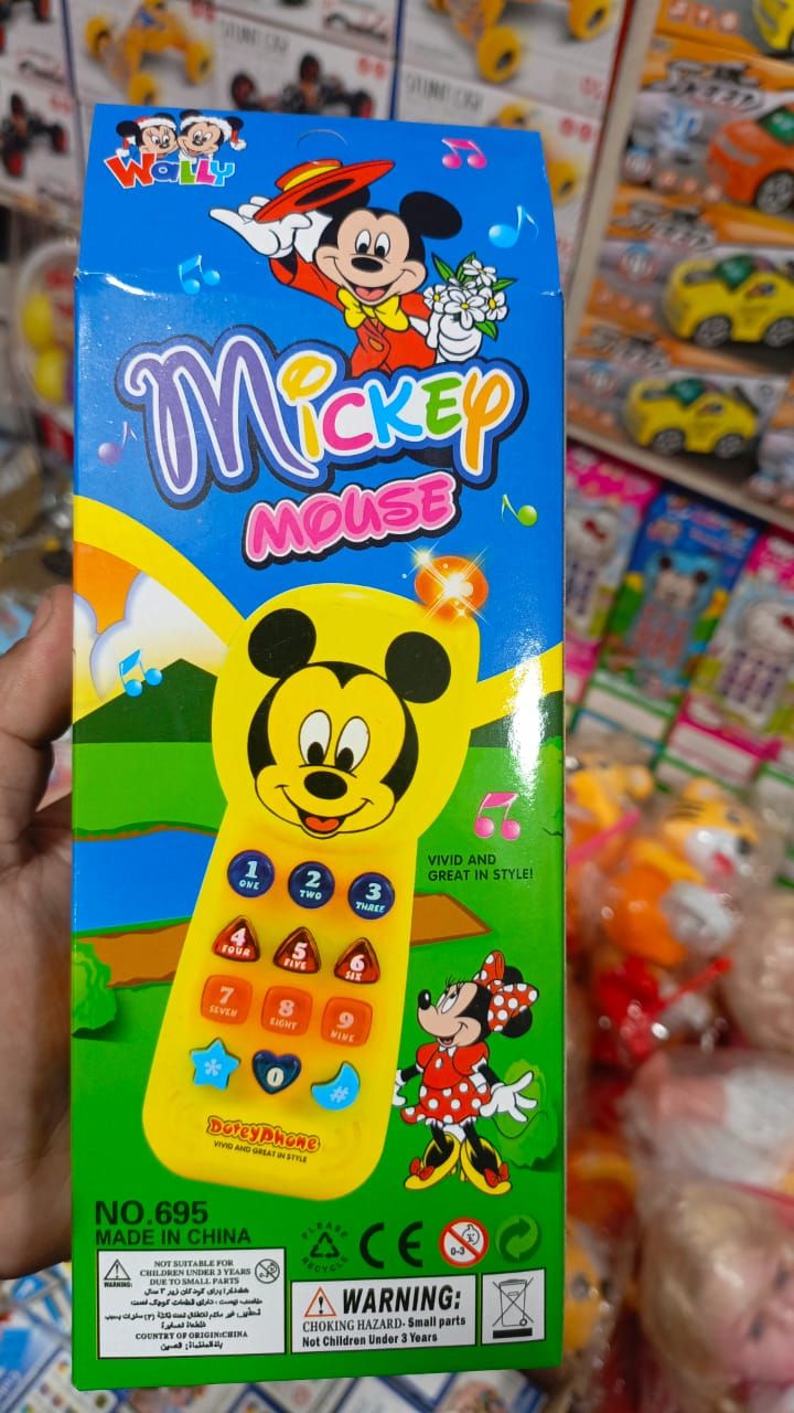 Micky Mouse Musical Toy Phone for Kids(Random color) View Gallery - Pakistan