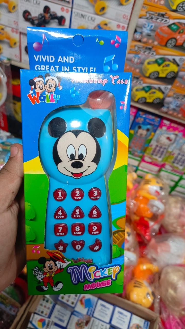 Micky Mouse Musical Toy Phone for Kids(Random color) View Gallery - Pakistan