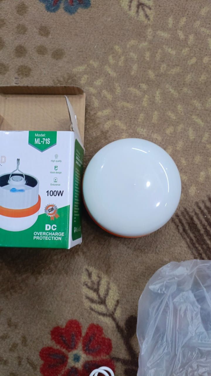 Multifunctional LED Bulb+Battery EMERGENCY ENERGY-SAVING LAMP 100W(ML-71S) View Gallery - Pakistan