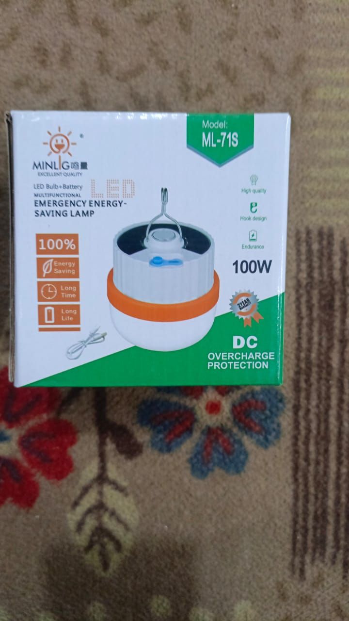 Multifunctional LED Bulb+Battery EMERGENCY ENERGY-SAVING LAMP 100W(ML-71S) View Gallery - Pakistan