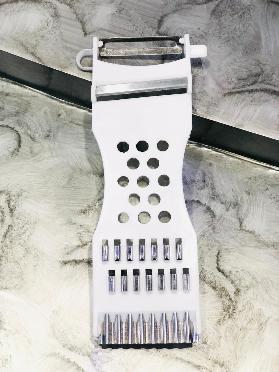 Multipurpose Vegetable Fruit Cutter Metal Scraper Fruit Grater Potato Carrot Cucumber Slicer Garlic Slicer Apple Kitchen Accessories Cooking Tool Cutter(random color) View Gallery - Pakistan