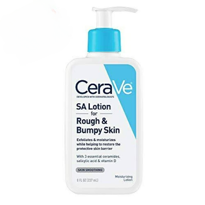 Cerave Sa Lotion For Rough &amp;amp; Bumpy Skin Vitamin D, Hyaluronic Acid, Lactic Acid &amp;amp; Salicylic Acid Lotion (237ml)