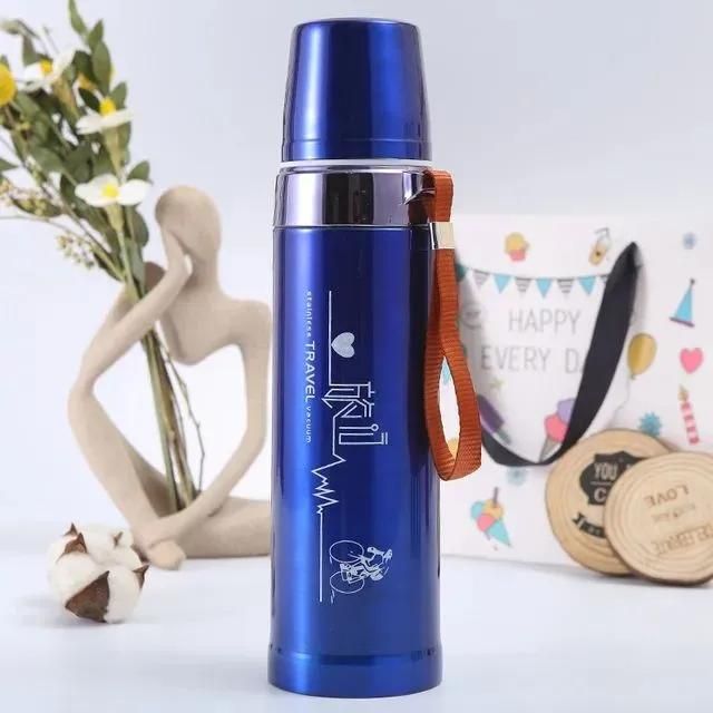 Sports Vacuum Flask 750ML Stainless Steel Water Bottle (random color) View Gallery - Pakistan