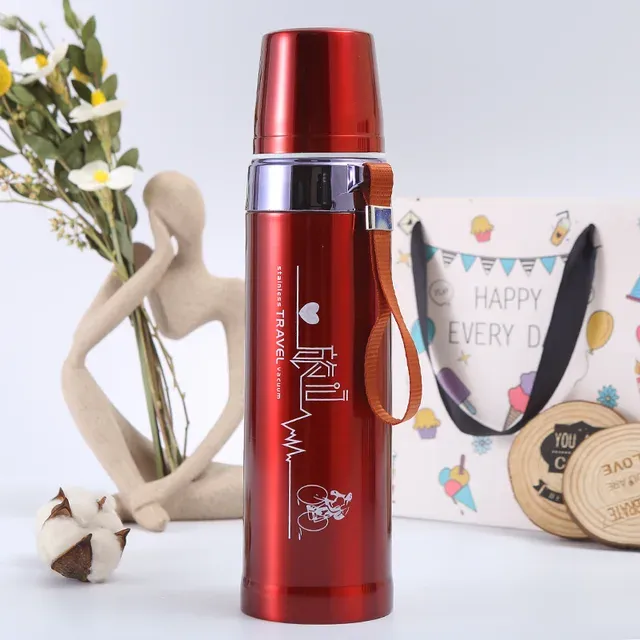 Sports Vacuum Flask 750ML Stainless Steel Water Bottle (random color) View Gallery - Pakistan