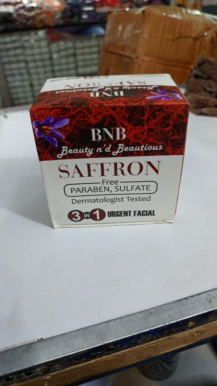 B and B Saffron Whitening Facial Kit 3 in 1 - Urgent Facial &amp; Dead Skin Removal View Gallery - Pakistan