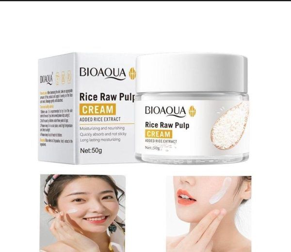 BIOAQUA Rice Raw Pulp Facial Cream - Moisturizing Face Cream 50g View Gallery - Pakistan