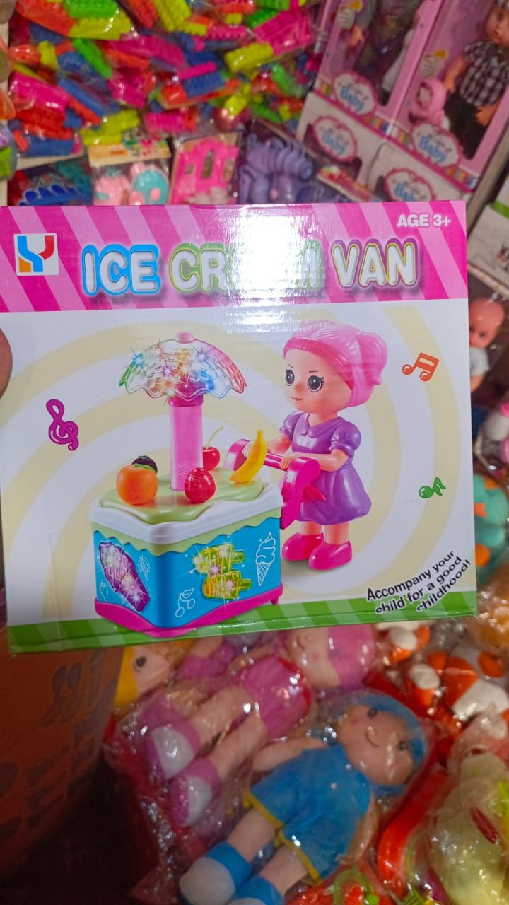 Cute Doll Ice Cream Cart With Music &amp; Lights View Gallery - Pakistan
