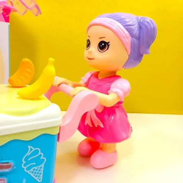 Cute Doll Ice Cream Cart With Music &amp; Lights View Gallery - Pakistan