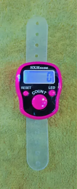 SXH Original Finger Counter with LED - Counts ( Tasbeeh / Digital Clicker ) (Random Color) View Gallery - Pakistan